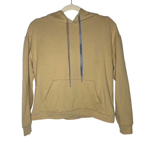 MADEWELL Dip-Dye Drawstring Hoodie Sweatshirt Dropped Shoulder Desert Dunes S - Picture 5 of 16